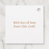 Grunge Copper Patina und Türkis Geschenkanhänger (Rückseite)