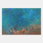 Grunge Copper Patina und Türkis Geschenkpapier Set (Vorderseite 2)
