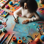 Grunge Copper Patina und Turquoise Verdigris Seidenpapier