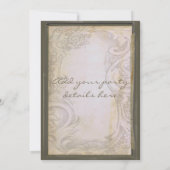 Grunge Corset Anpassbare Pajama-Party Einladung (Rückseite)