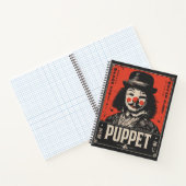Grunge Creepy Puppet | Dark Circus Art Notizblock (Innenseite)