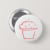 Grunge Cupcake Button (Vorne & Hinten)