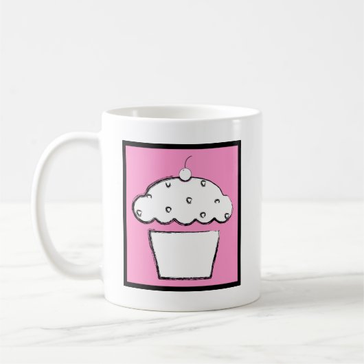 Grunge Cupcake Kaffeetasse (Links)