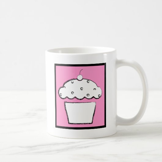 Grunge Cupcake Kaffeetasse (Rechts)