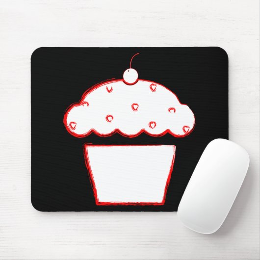 Grunge Cupcake Mousepad (Mit Mouse)