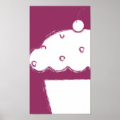 Grunge Cupcake Poster (Vorne)