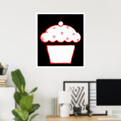 Grunge Cupcake Poster (Heimbüro)