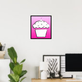 Grunge Cupcake Poster (Heimbüro)