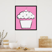 Grunge Cupcake Poster (Küche)