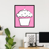 Grunge Cupcake Poster (Heimbüro)