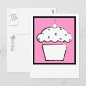 Grunge Cupcake Postkarte (Vorne/Hinten)