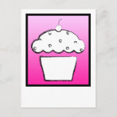 Grunge Cupcake Postkarte (Vorderseite)