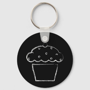 Grunge Cupcake Schlüsselanhänger