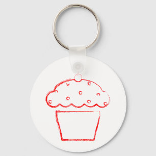 Grunge Cupcake Schlüsselanhänger