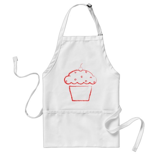 Grunge Cupcake Schürze (Vorne)