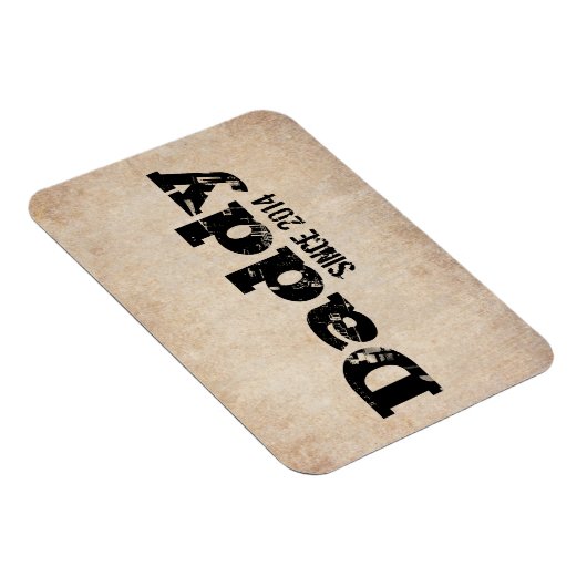 Grunge Daddy Seit 2014 Magnet (Rechte Seite)