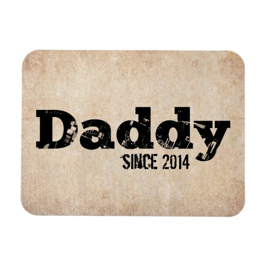 Grunge Daddy Seit 2014 Magnet (Horizontal)