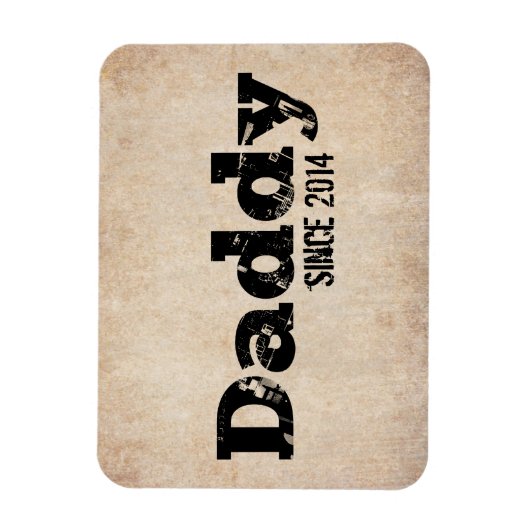 Grunge Daddy Seit 2014 Magnet (Vertikal)