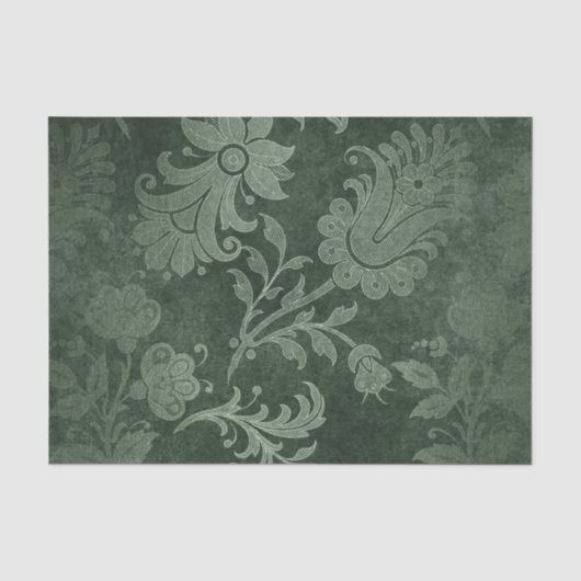 Grunge-Damaskmuster Seidenpapier (Vorderseite)