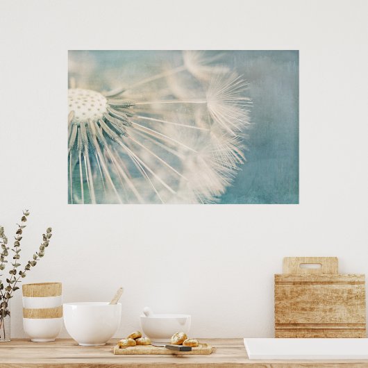 Grunge Dandelion Poster (Küche)