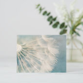 Grunge Dandelion Postkarte (Stehend Vorderseite)
