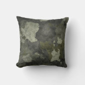 Grunge Dark Camouflage Throw Kissen (Vorderseite)