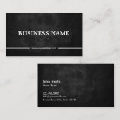 Grunge Dark Game Testing Visitenkarte (Vorne/Hinten)