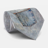 Grunge-Denim-Krawatte Krawatte (Gerollt)