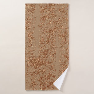 Grunge Design. Copper glossy background. Metall Badehandtuch