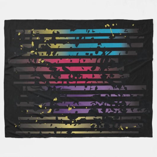 Grunge Design Fleece Blanket (Vorderseite (Horizontal))