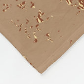 Grunge Design. Kupferglänzende Hintergrundfarbe. M Fleecedecke (Ecke)