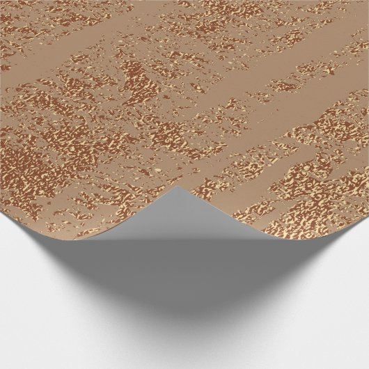Grunge Design. Kupferglänzende Hintergrundfarbe. m Geschenkpapier (Ecke)