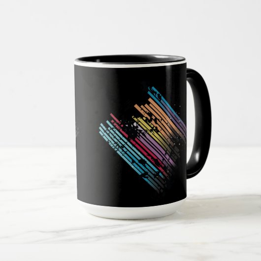 Grunge Design-Tasse Tasse (VorderseiteRechts)