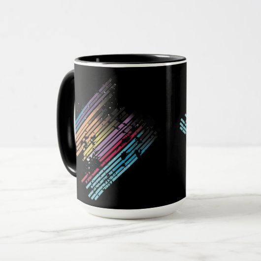 Grunge Design-Tasse Tasse (Vorderseite Links)