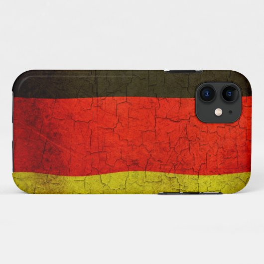 Grunge Deutsche Flagge Case-Mate iPhone Hülle (Rückseite (Horizontal))
