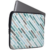 Grunge Diagonal Stripe Muster Laptopschutzhülle (Vorne Rechts)