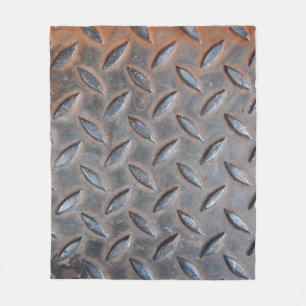 grunge Diamantuntergrund, geschweißte Stahlsurfe Fleecedecke
