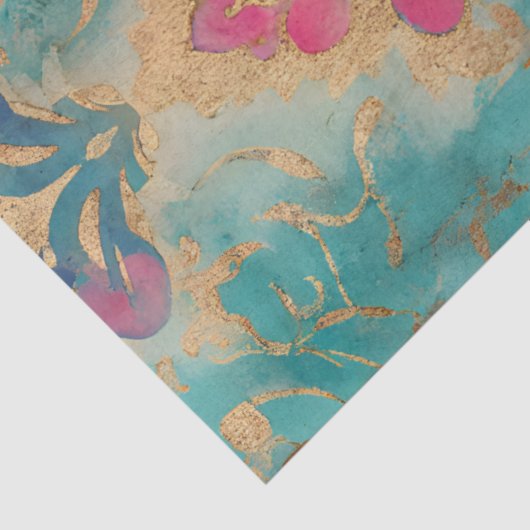 GRUNGE DISTRESSED DAMASK DECOUPAGE TISSUPAPIER SEIDENPAPIER (Ausschnitt)