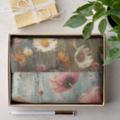 GRUNGE DISTRESSEITE FLORAL DECOUPAGE SEIDENPAPIER (Geschenk)