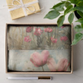 GRUNGE DISTRESSEITE FLORAL DECOUPAGE SEIDENPAPIER (Geschenk)