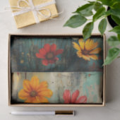 GRUNGE DISTRESSEITE FLORAL DECOUPAGE SEIDENPAPIER (Geschenk)