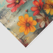 GRUNGE DISTRESSEITE FLORAL DECOUPAGE SEIDENPAPIER (Ausschnitt)