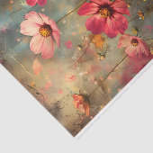 GRUNGE DISTRESSEITE FLORAL DECOUPAGE SEIDENPAPIER (Ausschnitt)