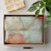 GRUNGE DISTRESSEITE FLORAL DECOUPAGE SEIDENPAPIER (Geschenk)