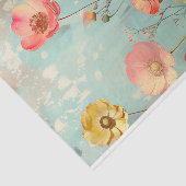 GRUNGE DISTRESSEITE FLORAL DECOUPAGE SEIDENPAPIER (Ausschnitt)