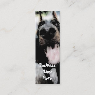 Grunge Dog Lesezeichen Business Cards Mini Visitenkarte