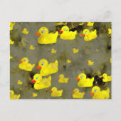 Grunge Ducks Postkarte (Vorderseite)