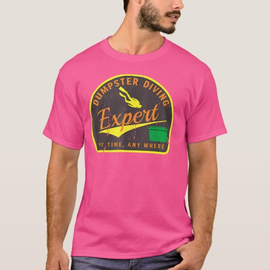 Grunge Dumpster Diving Experte T-Shirt (Vorderseite)