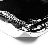 Grunge Edge Paris Poster (Ecke)