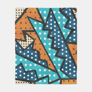 Grunge-Effekt Vintages Stoffmuster Fleecedecke